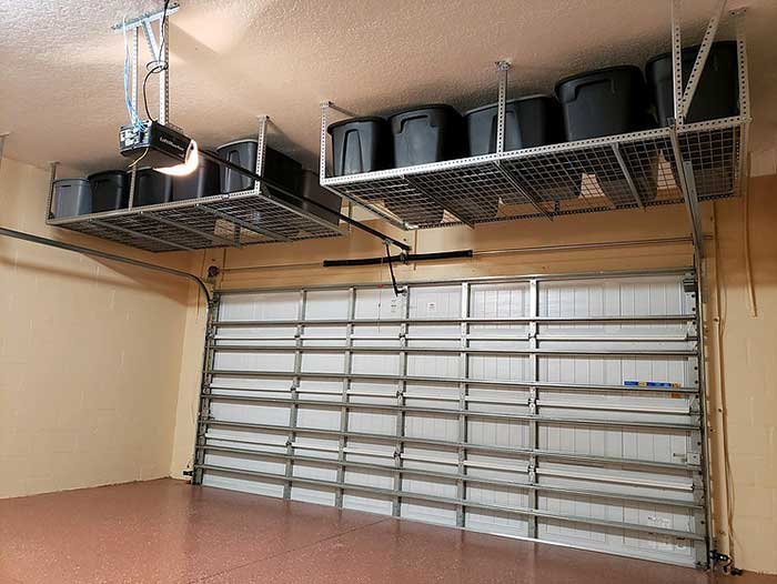 garage shelving installations